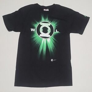 Vintage Green Lantern Shirt Mens Black Small DC Comics Will  Graphitti Tee 2009